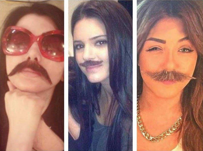 صور نجمات عربيات وعالميات يشاركن بحملة موفمبر بشوارب لطيفة...جيني أسبر الأطرف بينهن!